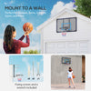 Soozier Wall Mounted Basketball Hoop, Mini Hoop with 45