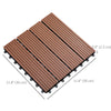 11 Pcs Plastic Interlocking Deck Tiles, 12