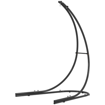Hammock Chair Stand, Heavy Duty Steel Hanging Chair Stand for Swing Chair, Egg Chair Stand with Extra Large Base, Black