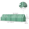 Portable Mini Greenhouse Tunnel Growing Tent Plants Flower Warm House w/ Zippered Roll-up Doors, Green