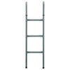 Steel Trampoline Ladder, Fit 12ft & 14ft Trampoline, 3-Step Trampoline Ladder, Trampoline Accessories, 330 lbs Capacity