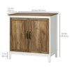 Farmhouse Sideboard, Storage Cabinet with 2 Doors and Shelves Kitchen, Living room, 30.9