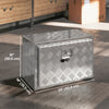 24 Inch Truck Bed Tool Box, Heavy Duty Aluminum Tool Box, Storage Toolbox Chest Organizer with Lock and Keys