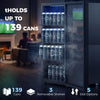 3.2 Cu.Ft Beverage Refrigerator, 139 Can Beverage Fridge Cooler with Double-Layer Glass Door