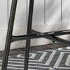 Rattan Side Table, Round Outdoor Table, with Round PE Rattan and Tempered Glass Table Top for Patio, Garden, Light Green