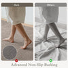 7.5x9.5 Area Rug, Luxurious Faux Fur Rug, Non-Slip Floor Carpet for Living Room, Bedroom, Dining Room, Tan
