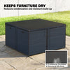 Patio Furniture Cover, Waterproof 420D Heavy Duty Outdoor Furniture Cover with Air Vents, 55.1