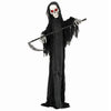6FT Life Size Halloween Animatronics, Animated Grim Reaper Halloween Decorations with Sound Touch Activated and LED Eyes