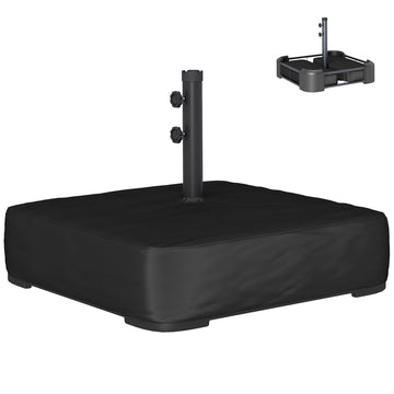 Garden Parasol Base 176 lbs Sand Filled Heavy Duty Stand for Cantilever Umbrellas and 1.89