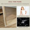 Floor Standing Mirror, Full Length Mirror, Free Standing, Leaning or Wall Mirror with Frame for Bedroom, Dark Wood Grain