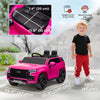Licensed Chevrolet Tahoe Kids Ride on Car, 12V 7AH Toddler Electric Car with Parent Remote Control, 3 Speeds, Spring Suspension, LED Light, Horn, Music, Pink