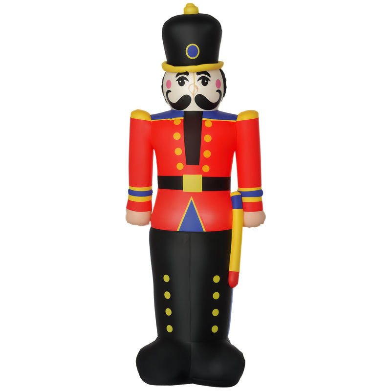 6 Ft Tall Nutcracker Toy Soldier Outdoor Lighted Airblown Inflatable Christmas Lawn Decoration