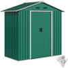 6.5x3.5ft Metal Garden Storage Shed for Outdoor Tool Storage with Double Sliding Doors and Vents