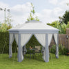 13' x 13' Pop Up Canopy Tent with Netting and Carry Bag, Instant Sun Shelter