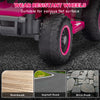 Qaba 6V Kids ATV Quad, 4 Wheeler Battery Powered Electric Ride on Car w/ Lights, Forward Backward, Pink