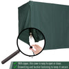 Outdoor Swing Cover, Large 3-Seat Patio Swing Chair Hammock Cover UV Resistant Windproof All Weather Protection, Green