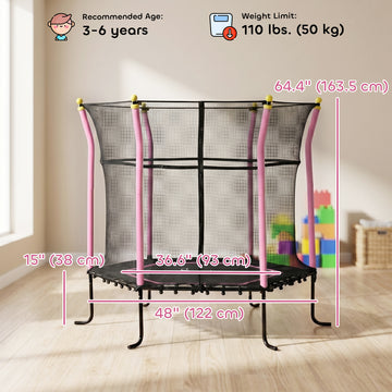 Soozier Mini trampoline d'intérieur 63