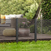 4 FT Outdoor Privacy Screen with 2 Standing Ways for Hard & Soft Ground, Decorative Outdoor Divider, Metal Animal Barrier for Garden, Backyard, Deck, Brown