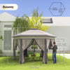 13' x 13' Pop Up Canopy Tent with Netting and Carry Bag, Instant Sun Shelter