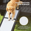 Foldable Dog Car Ramp with Support Leg, Non-Slip TPR Surface, 69