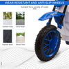 Kids Dirt Bike Battery-Powered Ride-On Electric Motorcycle with Charging 12V Battery, Training Wheels Blue