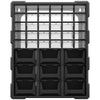 Plastic 39 Drawer Parts Organiser Wall Mount Storage Cabinet for Small Nuts Bolts Tool Black