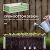 Galvanized Raised Garden Bed, Outdoor Planter Box for Vegetables, Flowers, Herbs, 4' x 2' x 1', Light Green