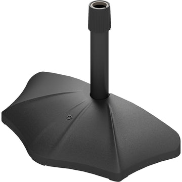 28 lbs Concrete Half Patio Umbrella Base Stand, Patio Umbrella Stand for 1.26
