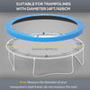 Soozier 14ft Trampoline Replacement Pad Trampolining Replacement Jump Bounce Exercise GYM Pad Only Light Blue