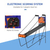 Soozier Basketball Hoop Arcade Game with Electronic Score Board for 1 to 2 Players, Black