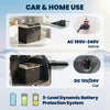 12 Volt Car Refrigerator, 53QT Car Fridge Electric Cooler, 12/24V DC and 100-240V AC, -68-68 ℉, Portable Refrigerator, Black