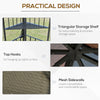 10'x10' Soft-top Patio Gazebo with Double Tier Roof, Mesh Curtains, Display Shelves, Top Hooks