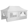 20x10 Pop Up Canopy with 6 Removable Sidewall, Carry Bag and 6 Sand Bags, Height Adjustable Instant Sun Shelter