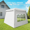 Pop Up Canopy Tent with 2 Sidewalls, UV50+ Tents for Parties, with Carry Bag, Slant Legs, 8 x 8ft Top/9.5 x 9.5ft Base
