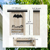 3PCs Wooden Bat Boxes, Bat Houses Designed to Attract Bats & Easy to Hang for Outdoor, Garden, Farm, 18 x 6 x 22.5 cm