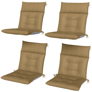 Patio Chair Cushions Set of 4, Waterproof Non-Slip Lounge Chair Cushions, 44