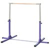 Soozier Professional Gymnastics Bar for Kids, Toddler Home Gymnastics Equipment with 13-level Adjustable Height, Purple