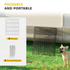 Foldable Metal Exercise Dog Playpen, Expandable Pet Fence Indoor Outdoor Use for Small Dogs, 20