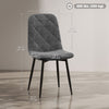 Dining Chairs Set of 4, Upholstered Dining Room Chairs with Steel Legs, Modern Kitchen Chair for Dining Room
