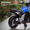 Qaba Honda Licensed 12V Ride on Motorbike for Kids with Headlights Music Training Wheels, for 3-6 Years, Blue