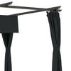 10' x 13' Pergola with Retractable Canopy and Curtains, UPF30+ Sun Shade Shelter for Grill, Garden, Backyard, Deck