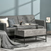 Lift Top Coffee Table with Hidden Storage Compartment Lift Tabletop Center Table for Living Room, Grey