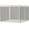 Replacement Mosquito Netting for Gazebo 10' x 13' Black Screen Walls for Canopy with Zippers
