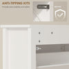 Slim Shoe Cabinet with 3 Flip Drawers, Shoe Storage Cabinet with Adjustable Shelves for Entryway, Holds 12 Pairs, White