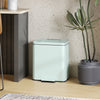 Trash Can, 2 x 5.3 Gallon (2 x 20 L) Garbage Can with Soft-Close Lid, Removable Inner Buckets for Kitchen Home Office