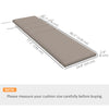 Patio Chaise Lounge Chair Cushion Replacement Sun Lounger Pads with Headrest and Ties, Dark Grey