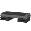 Adjustable Exercise Step Platform, 3-Level with Risers 4