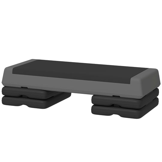 Adjustable Exercise Step Platform, 3-Level with Risers 4