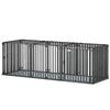 83 Inch Heavy Duty Dog Crate, Extra Large Metal Dog Cage Kennel with Mat for Large Breeds, Modular Puppy Playpen