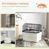 Hamster House Gerbil Habitat for Dwarf Hamster, Syrian Hamster with Wheels, Detachable Bottom - Black